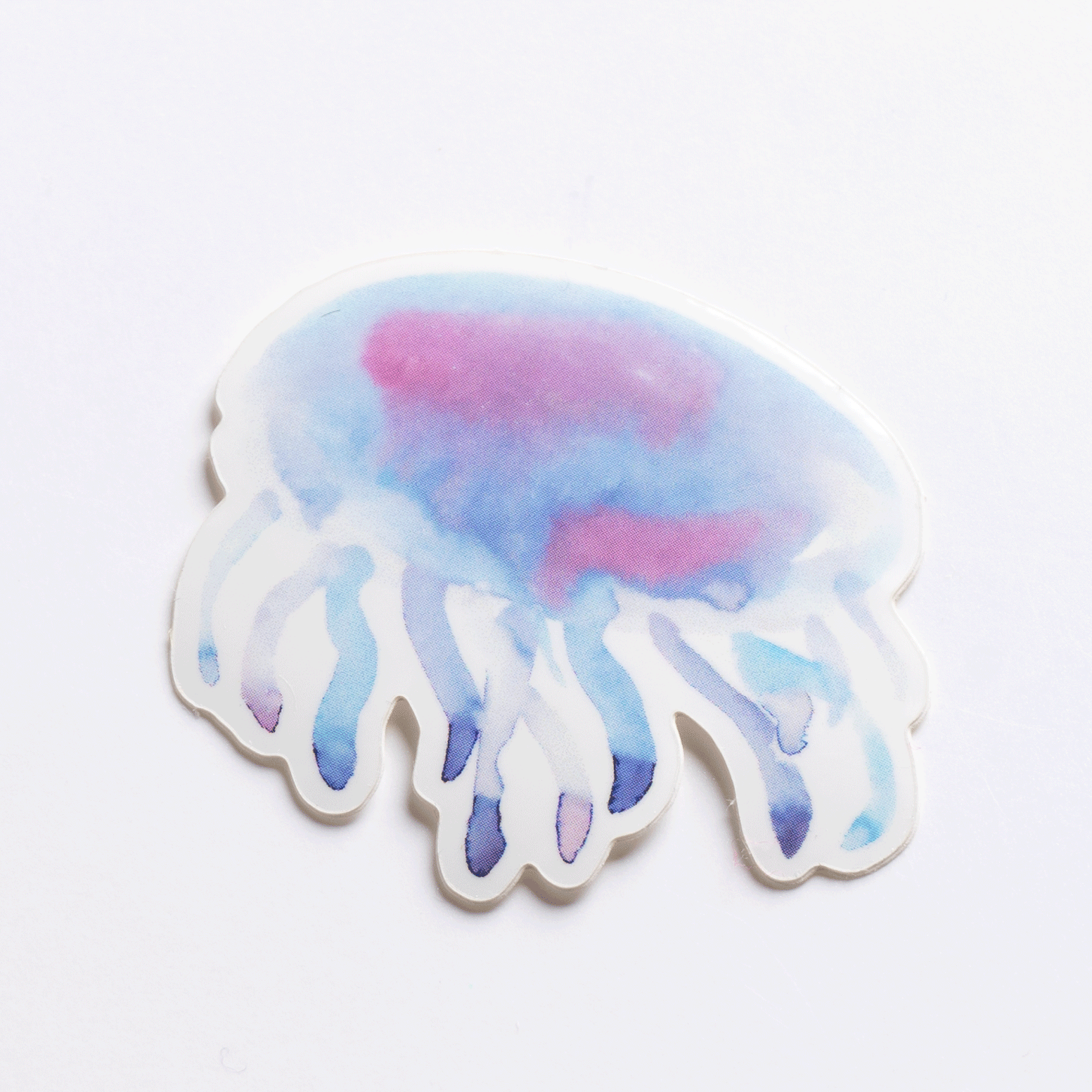 Jellyfish Watercolor Vinyl Sticker M