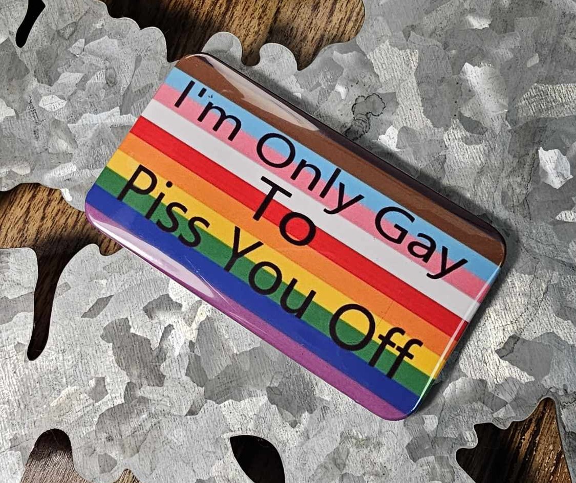 2"x3.5" Magnet - I'm Only Gay to Piss You Off