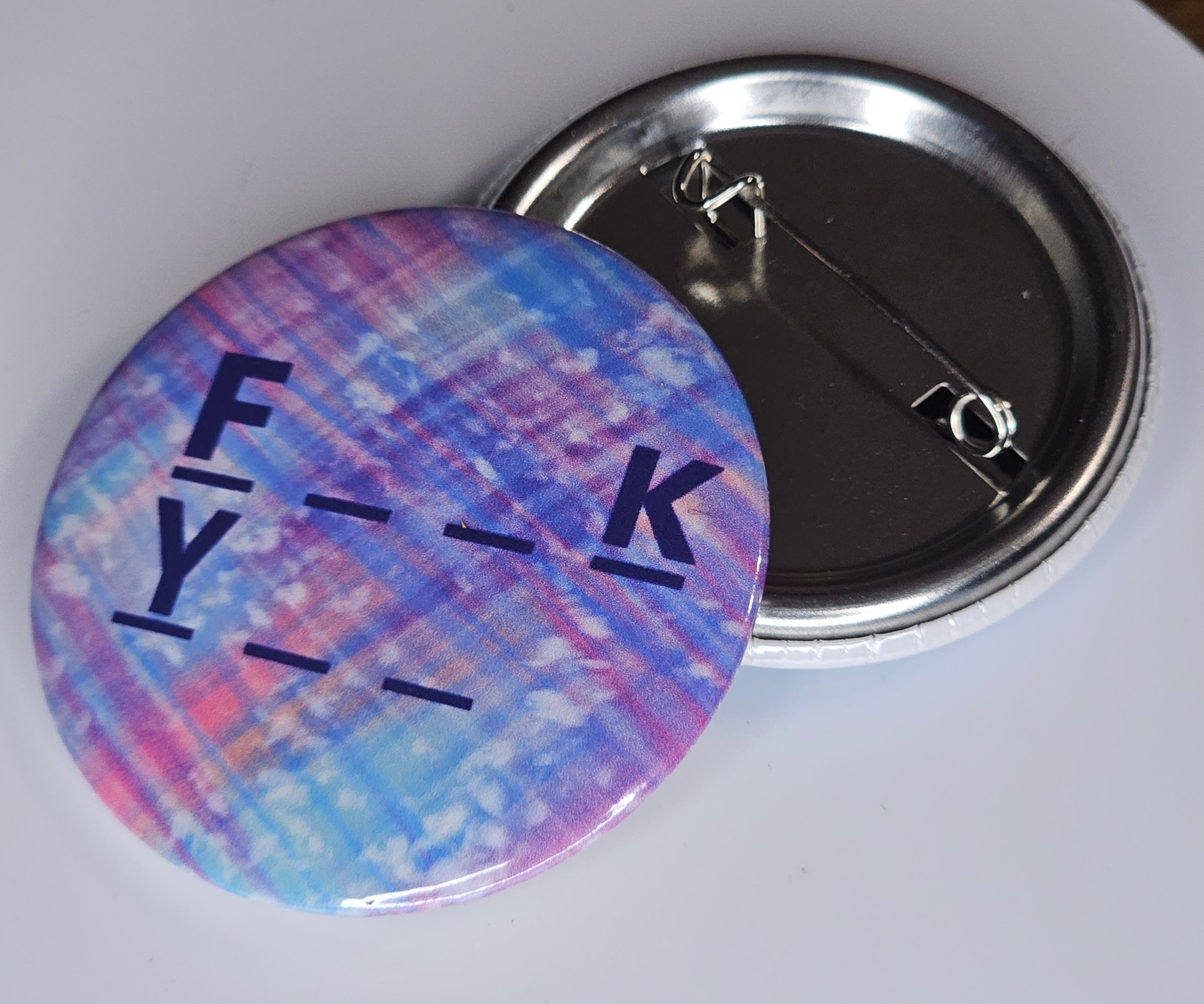 44mm (1.73 in) Pin-Back Button - F_ _ K Y _ _