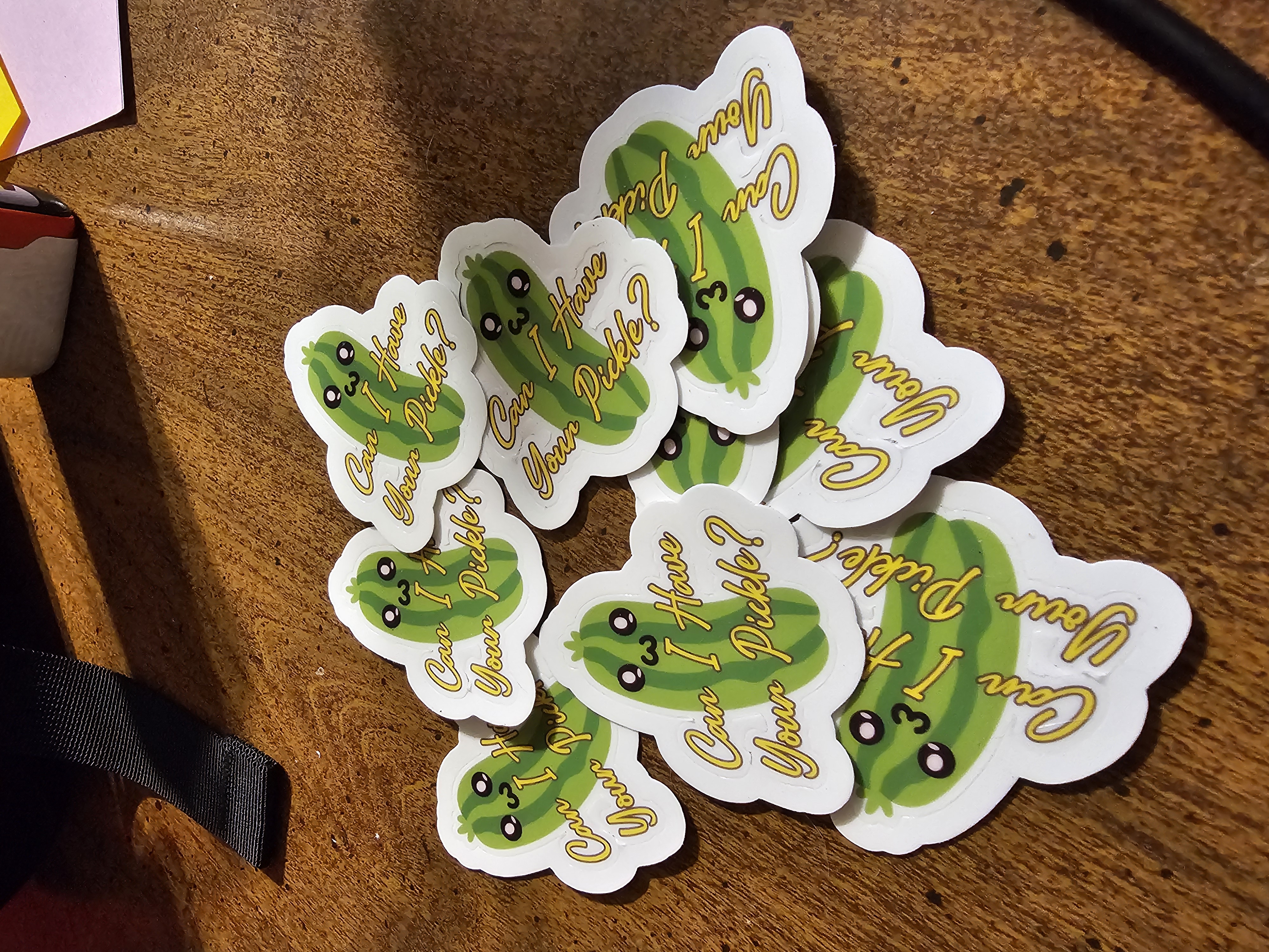 Sticker - Can I Have Your Pickle - approx. 2.0in x 2.0in (sold individually)