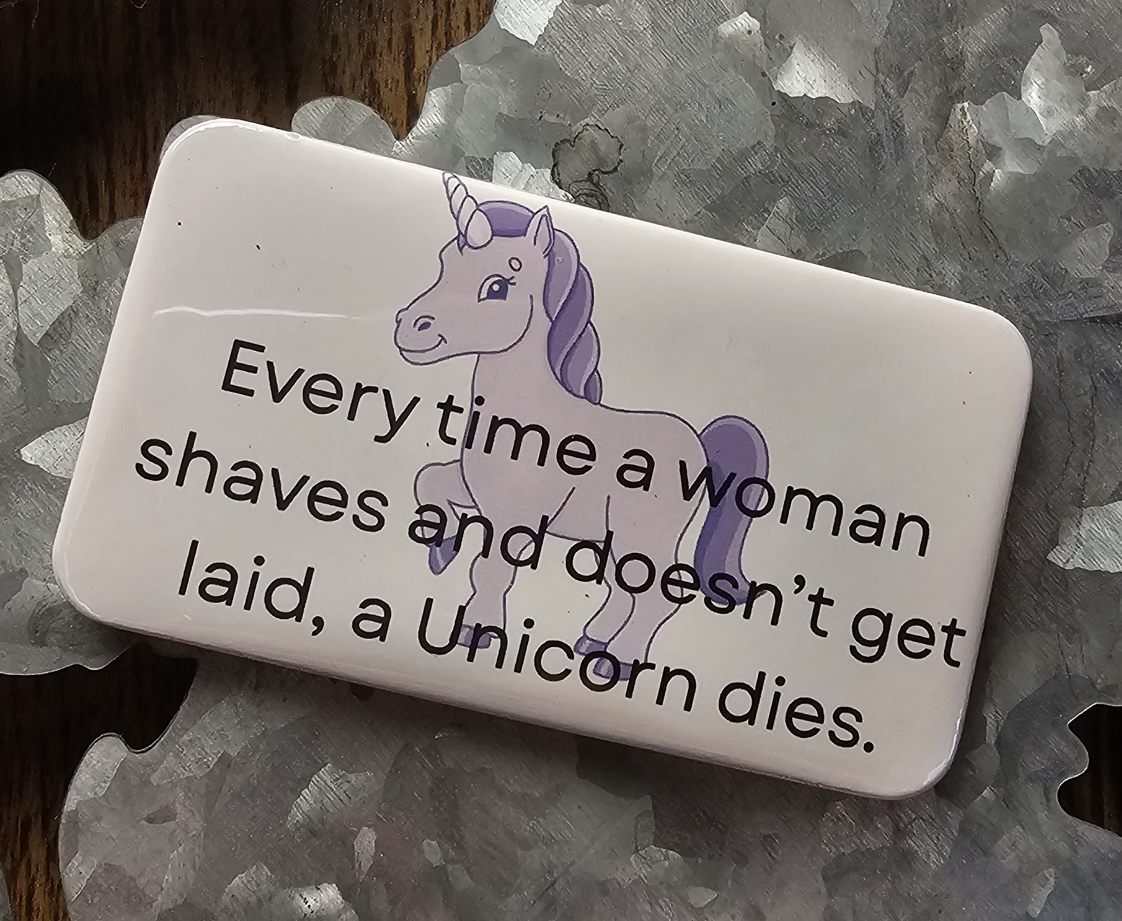 2"x3.5" Magnet - Every time a woman shaves