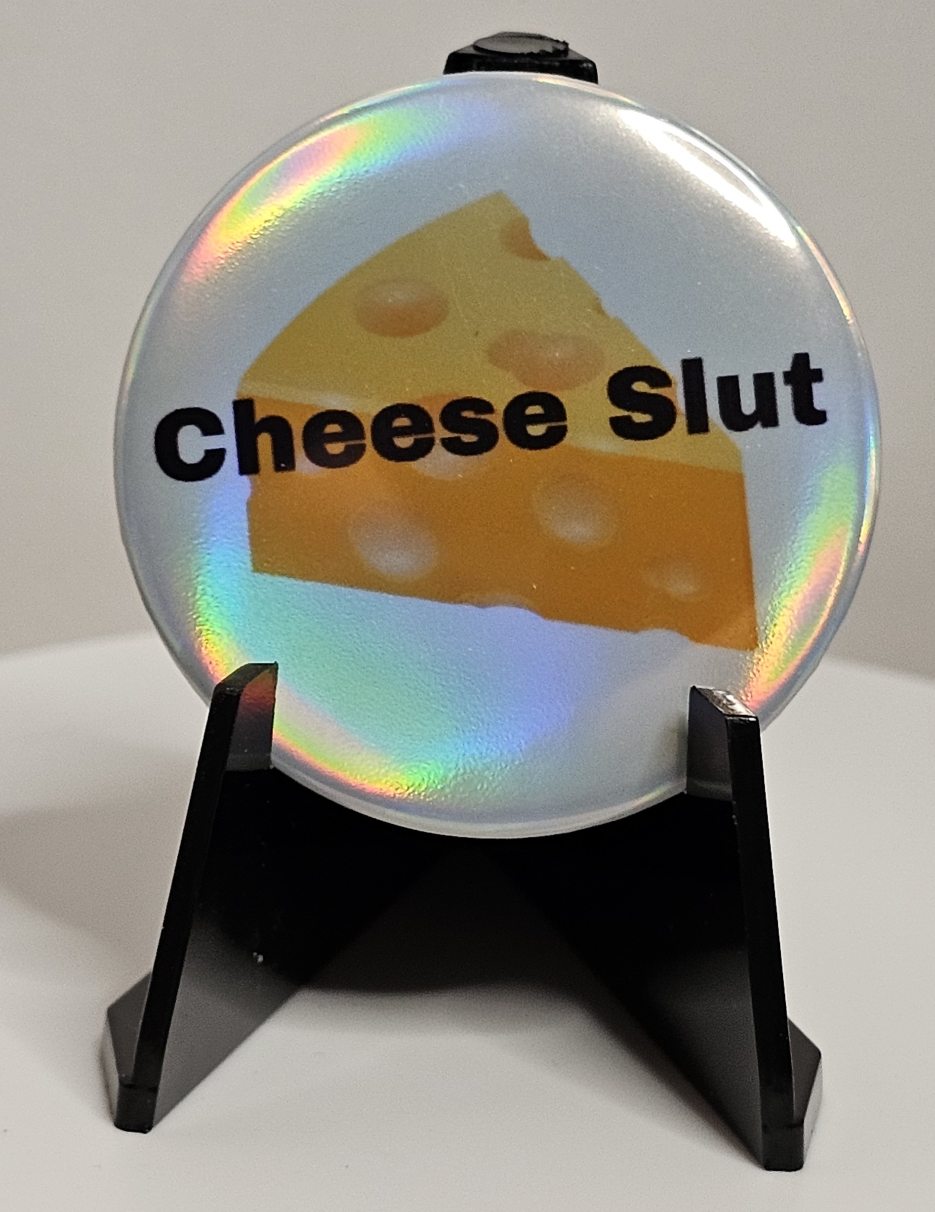 44mm (1.73 in) Pin-Back Button - Cheese Slut