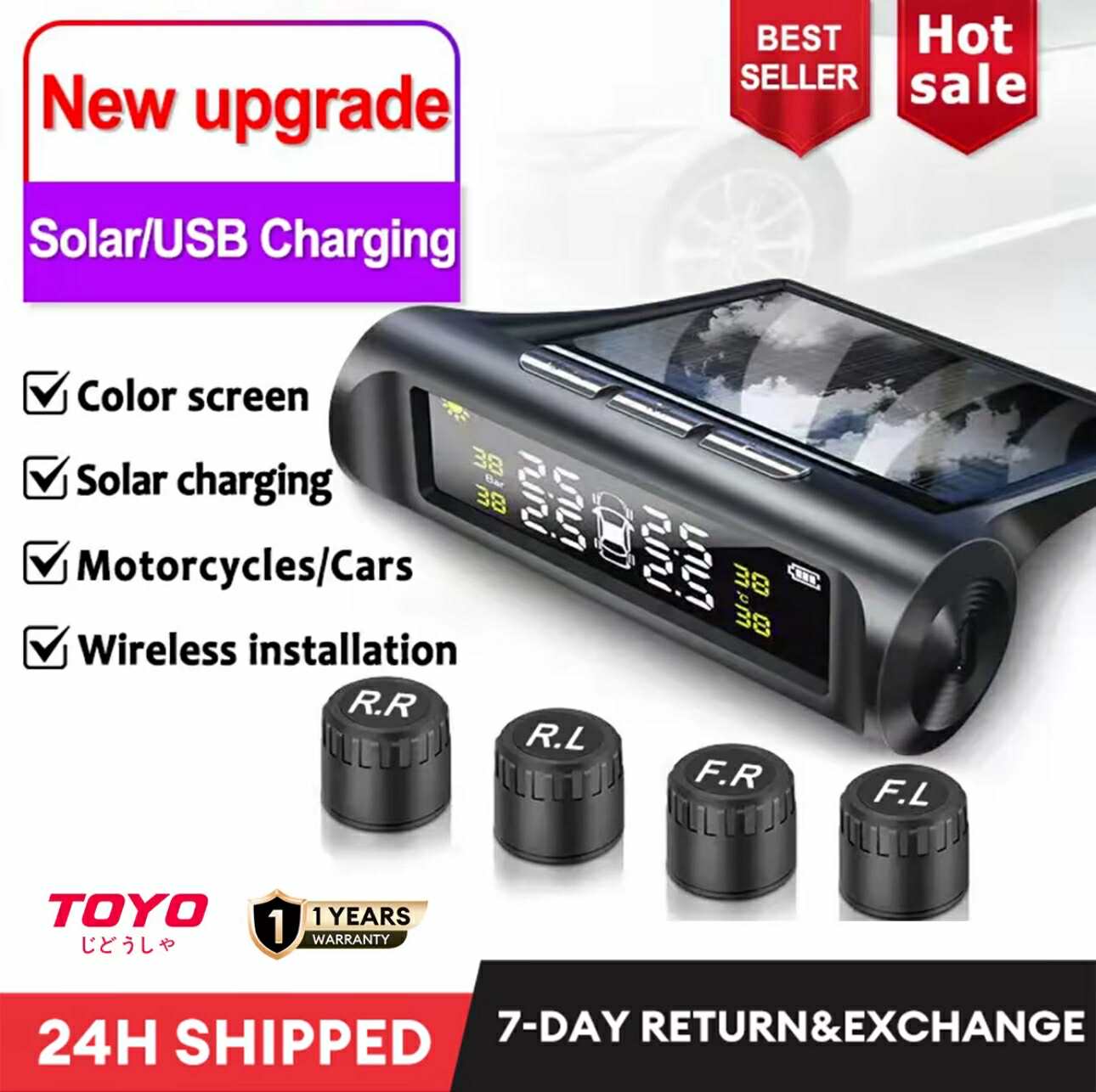 Digital Wireless Tire Pressure Monitoring System