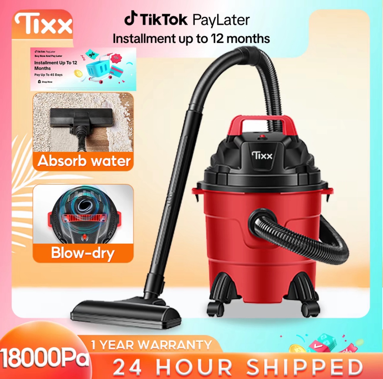 Tixx 15L/18L Barrel Vacuum Cleaner