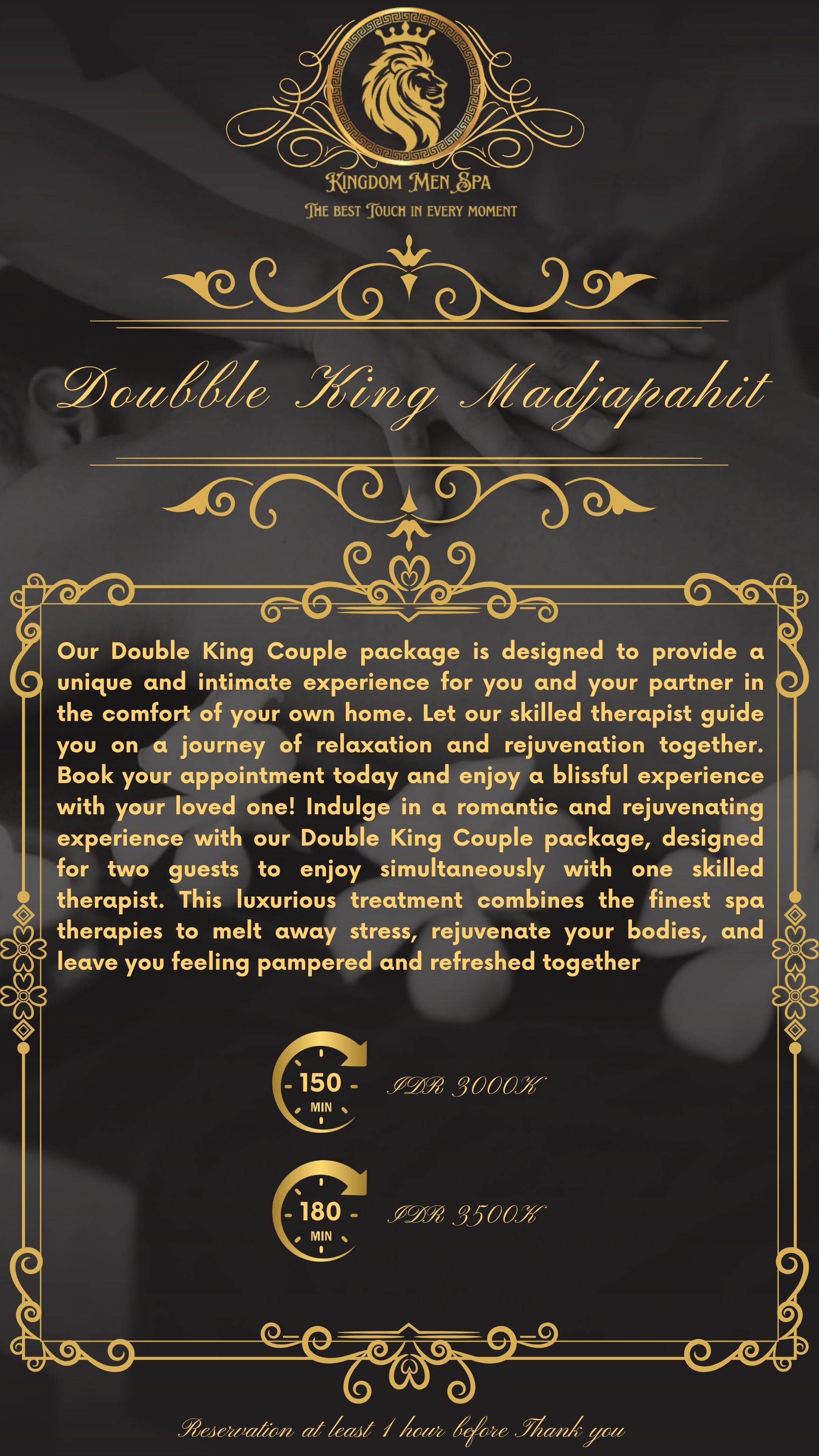Double King Majapahit Spa Couple Set 2 (180 minute)