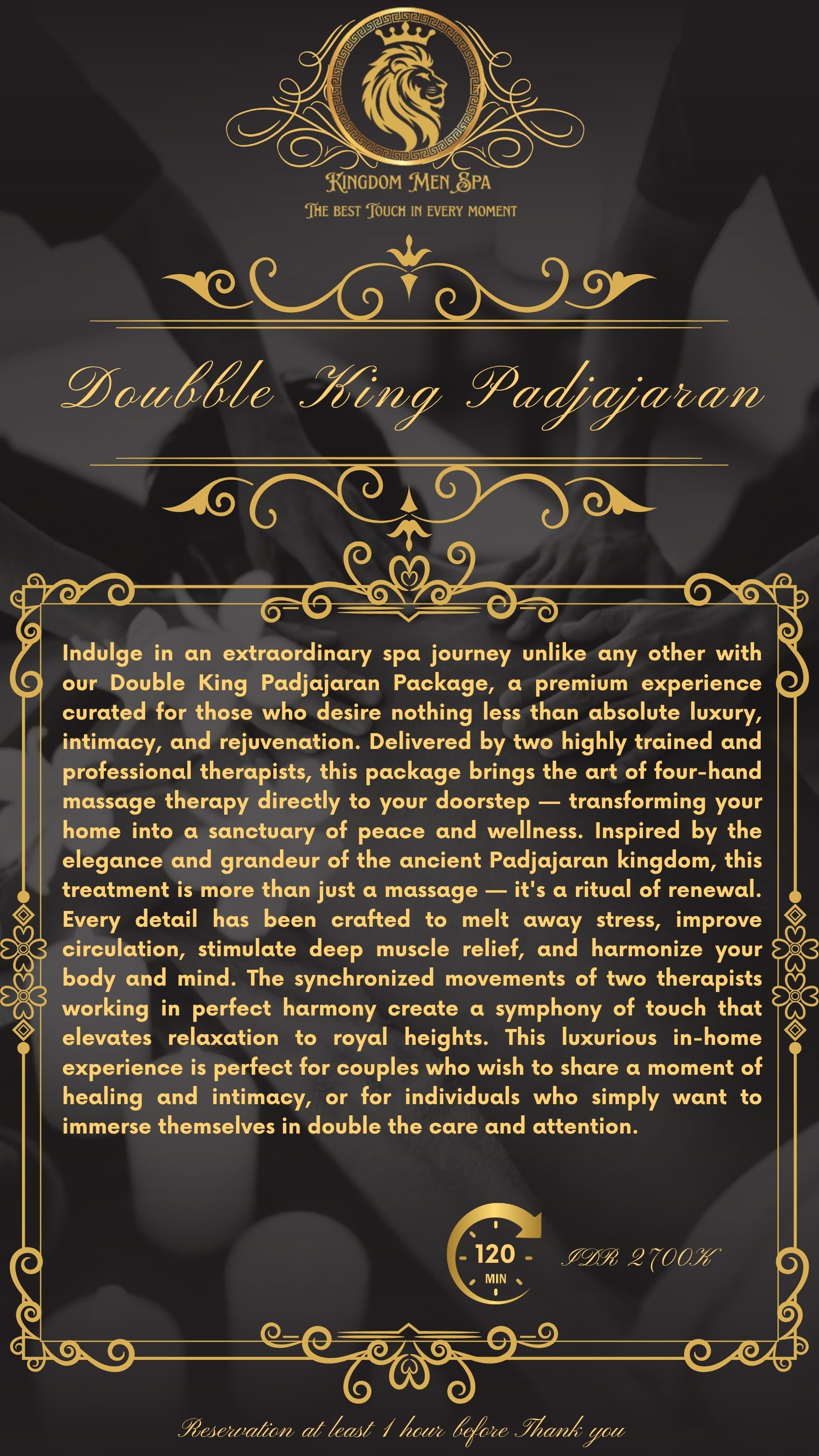 Double King Padjajaran Spa Couple Package 1 (120 minute)