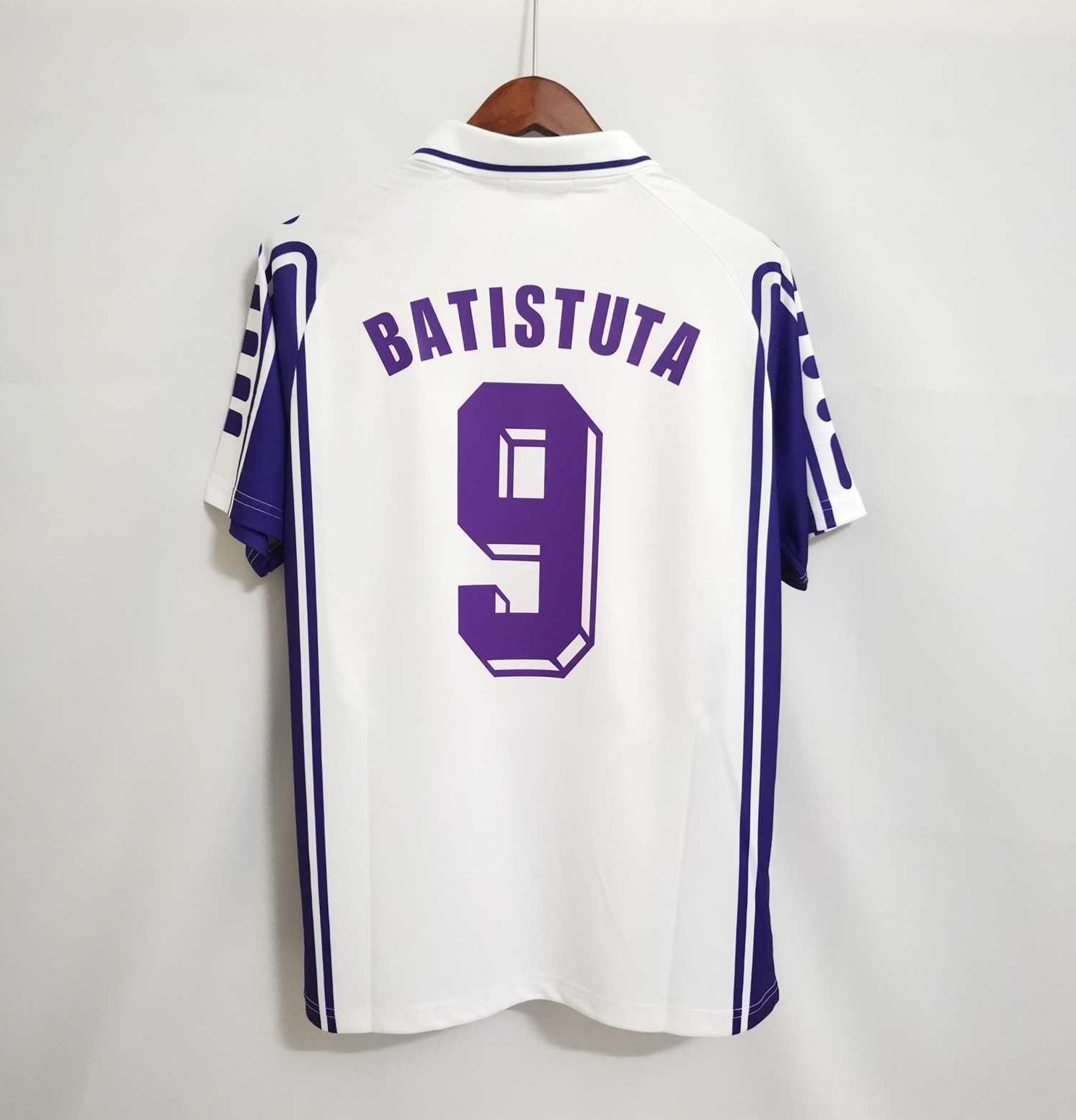 Fiorentina Batistuta Retro 1999 2000 Home Jersey