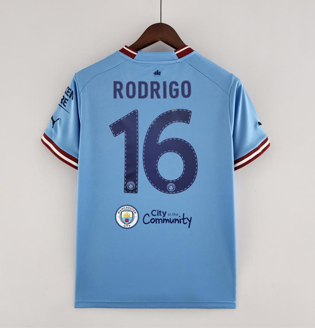 Manchester Rodri 2022 2023 Home Jersey Final