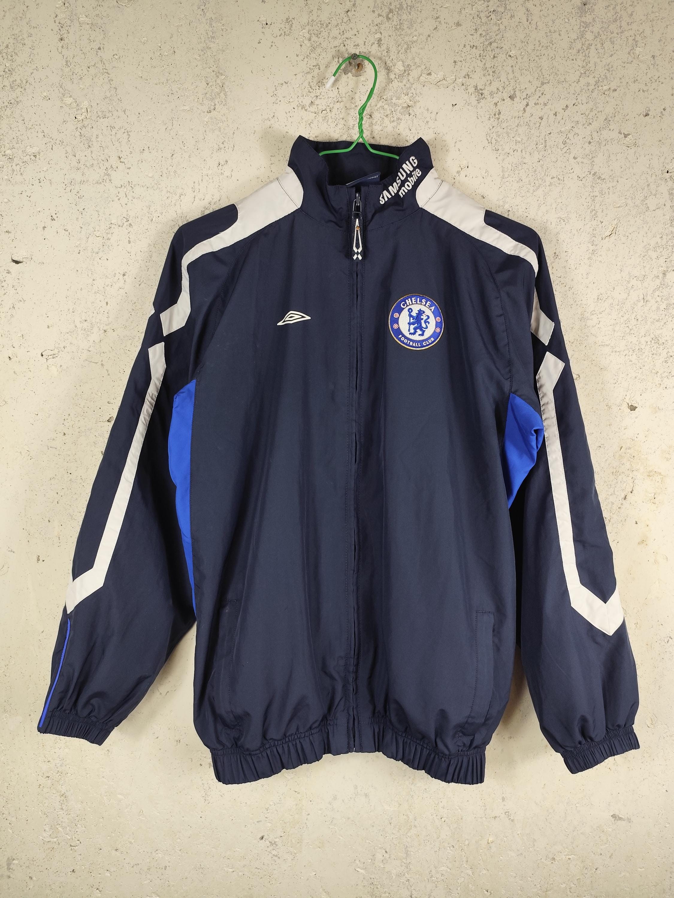 Kids 2005-07 Chelsea Umbro Track Jacket Navy Blue Size YXL