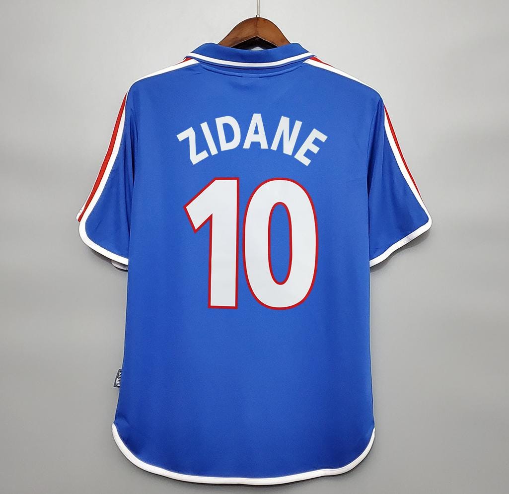 France Zidane Retro 2000 Home Jersey