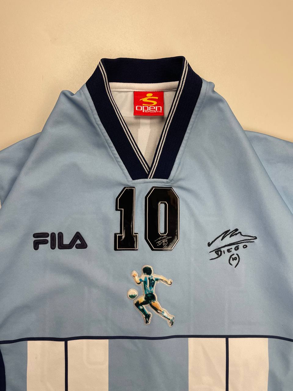 2001 Argentina Fila Homenaje a Diego Maradona Tribute Shirt #10 Size S