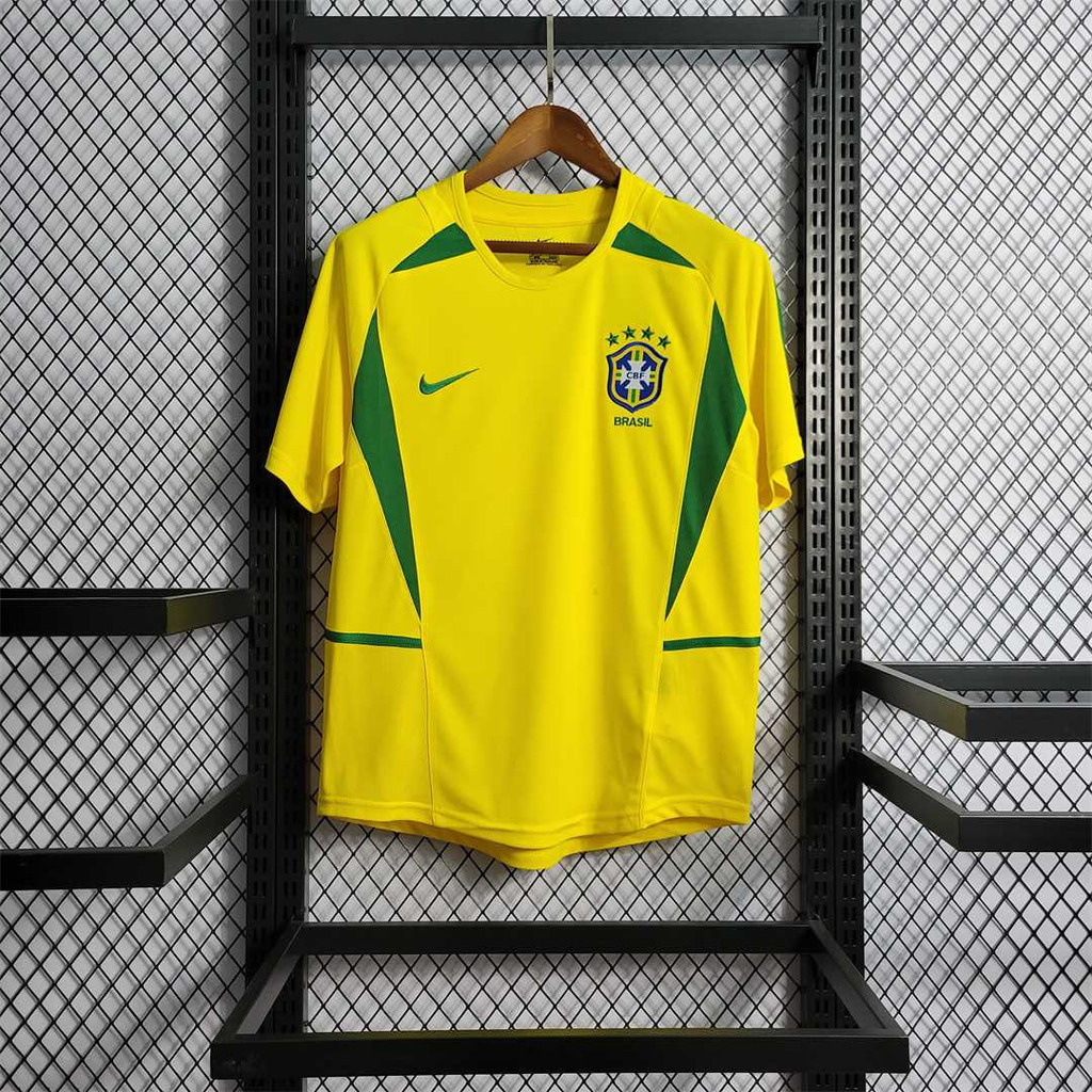 Brazil Ronaldo Retro 2002 Home Jersey