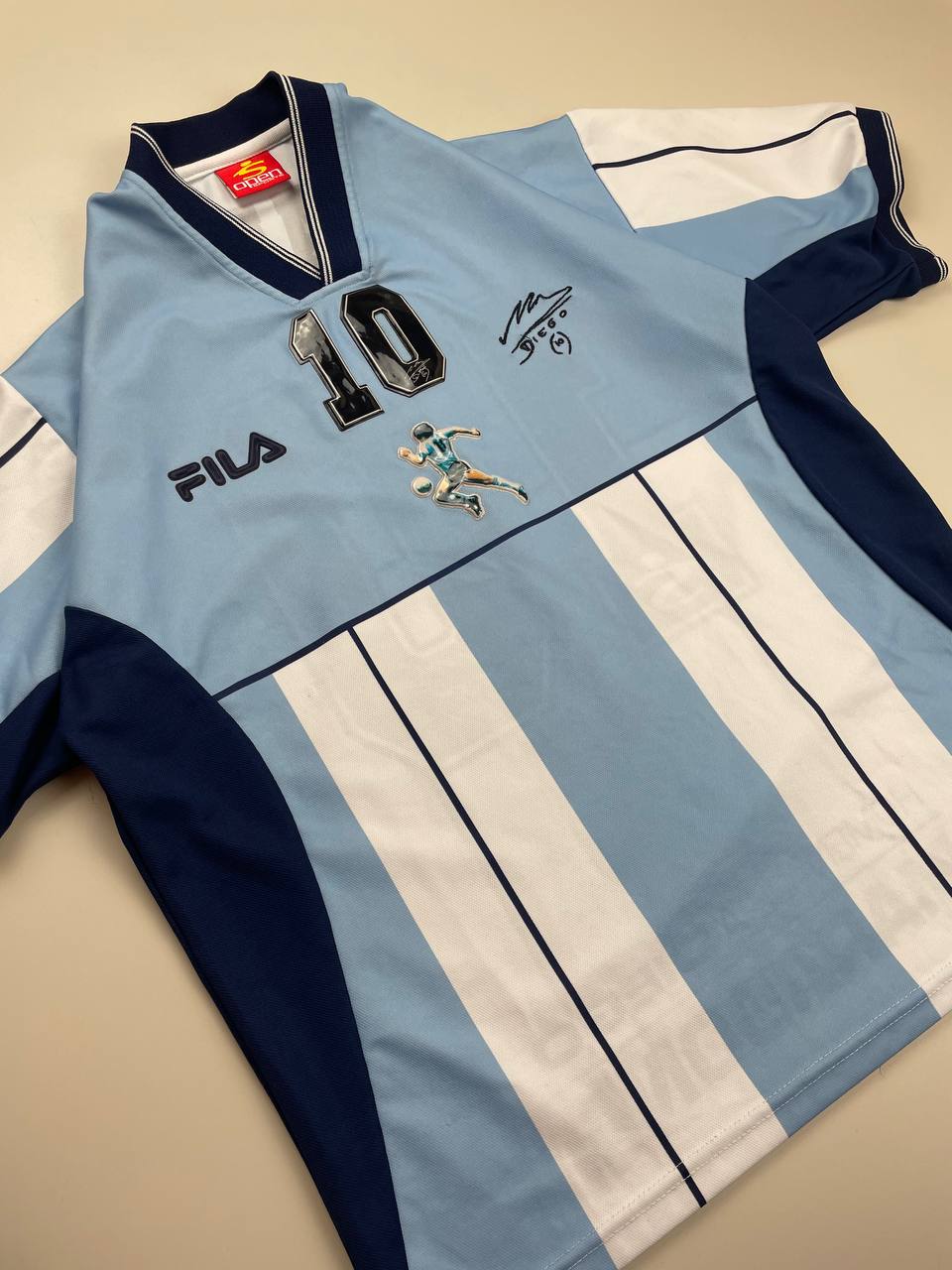 2001 Argentina Fila Homenaje a Diego Maradona Tribute Shirt #10 Size S