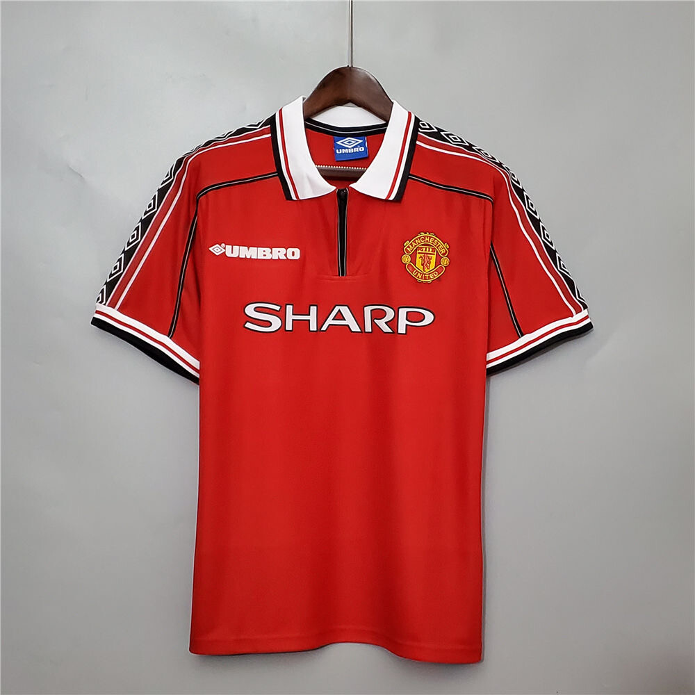 Manchester Beckham Retro 1998 Home Jersey