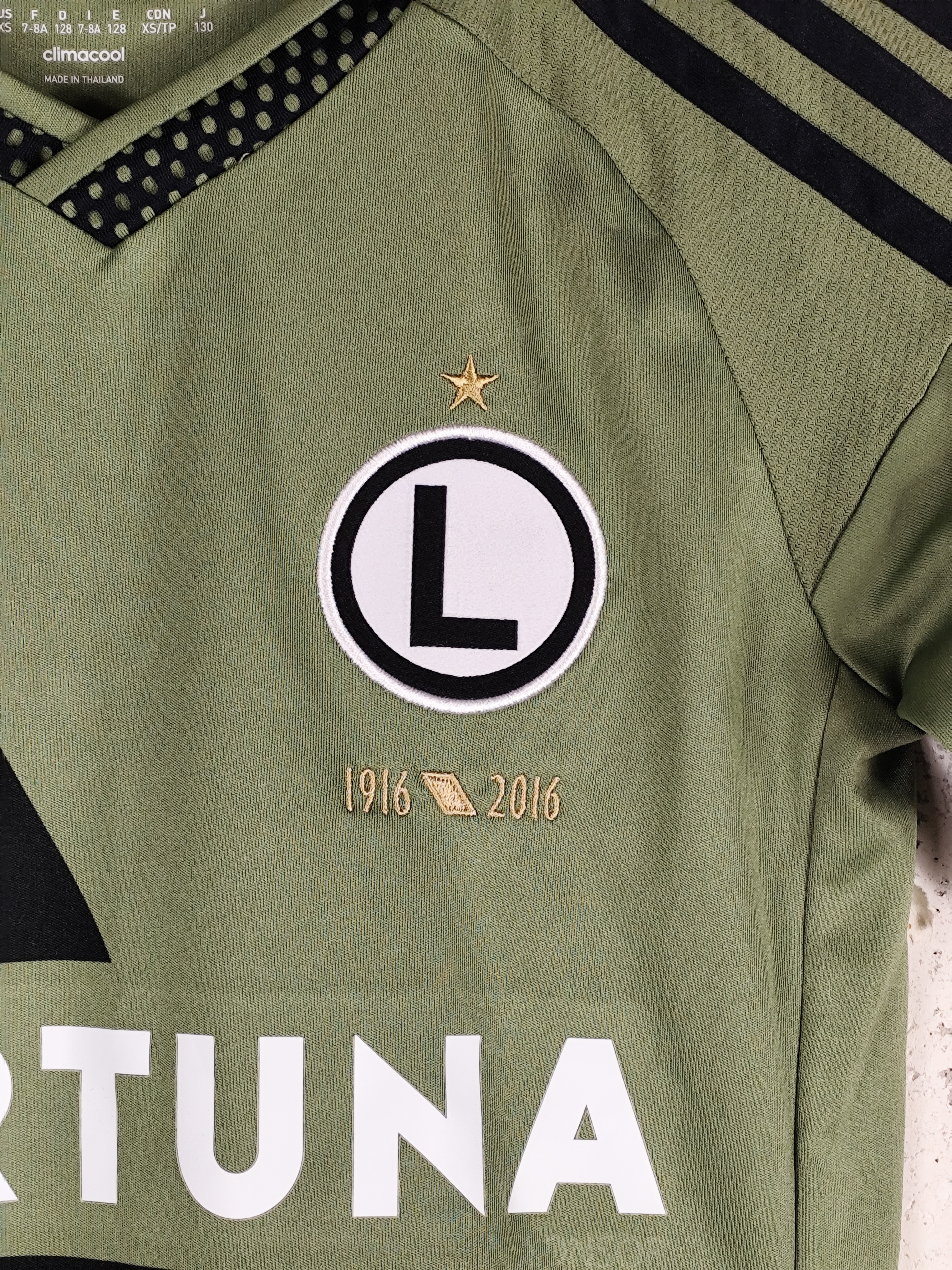 Adidas Legia Warsaw Kids Football Shirt 126 cm 7-8 Years