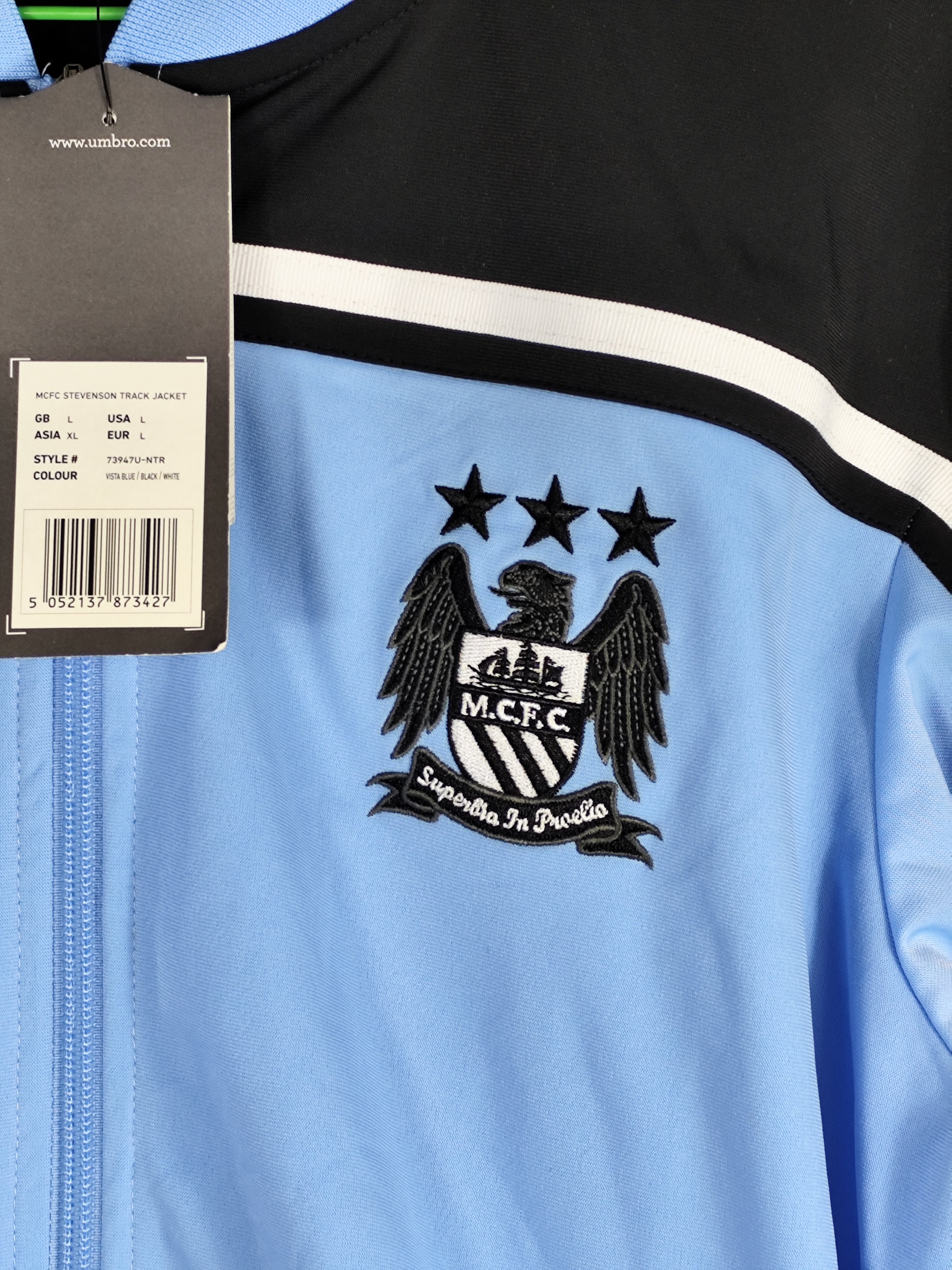 2012-13 Manchester City Umbro Track Jacket | Size L | Brand New