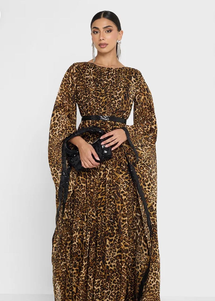 Leopard Print Maxi Dress