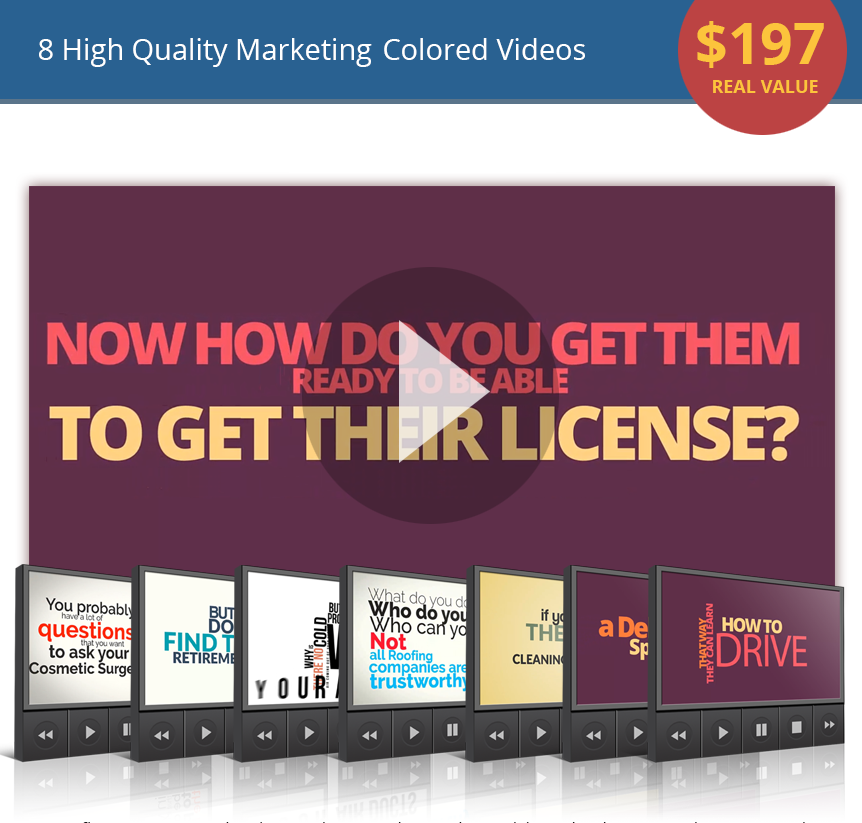8 Marketing Videos Pack