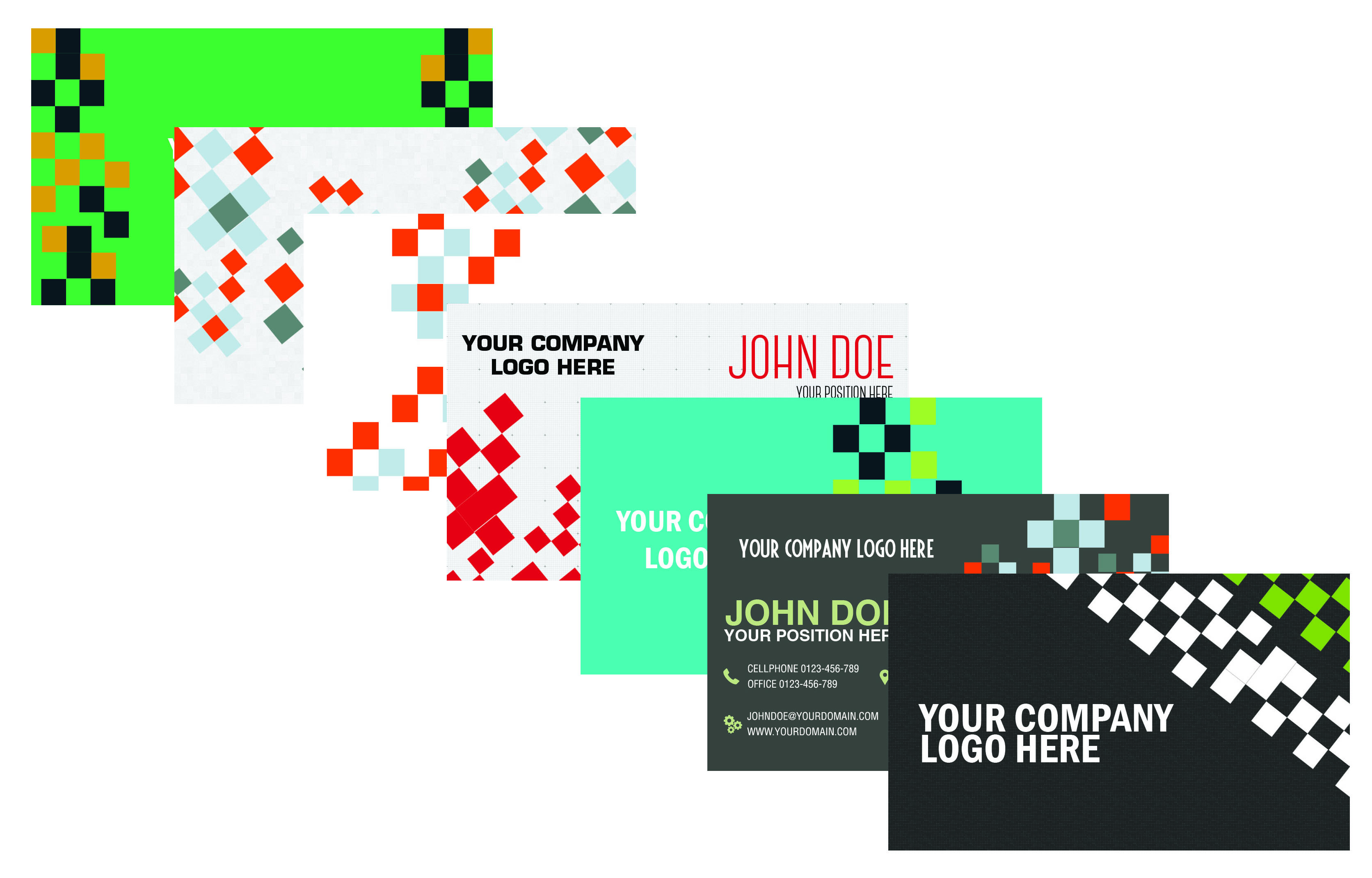 10 Pixel-Inspired Business Card Templates
