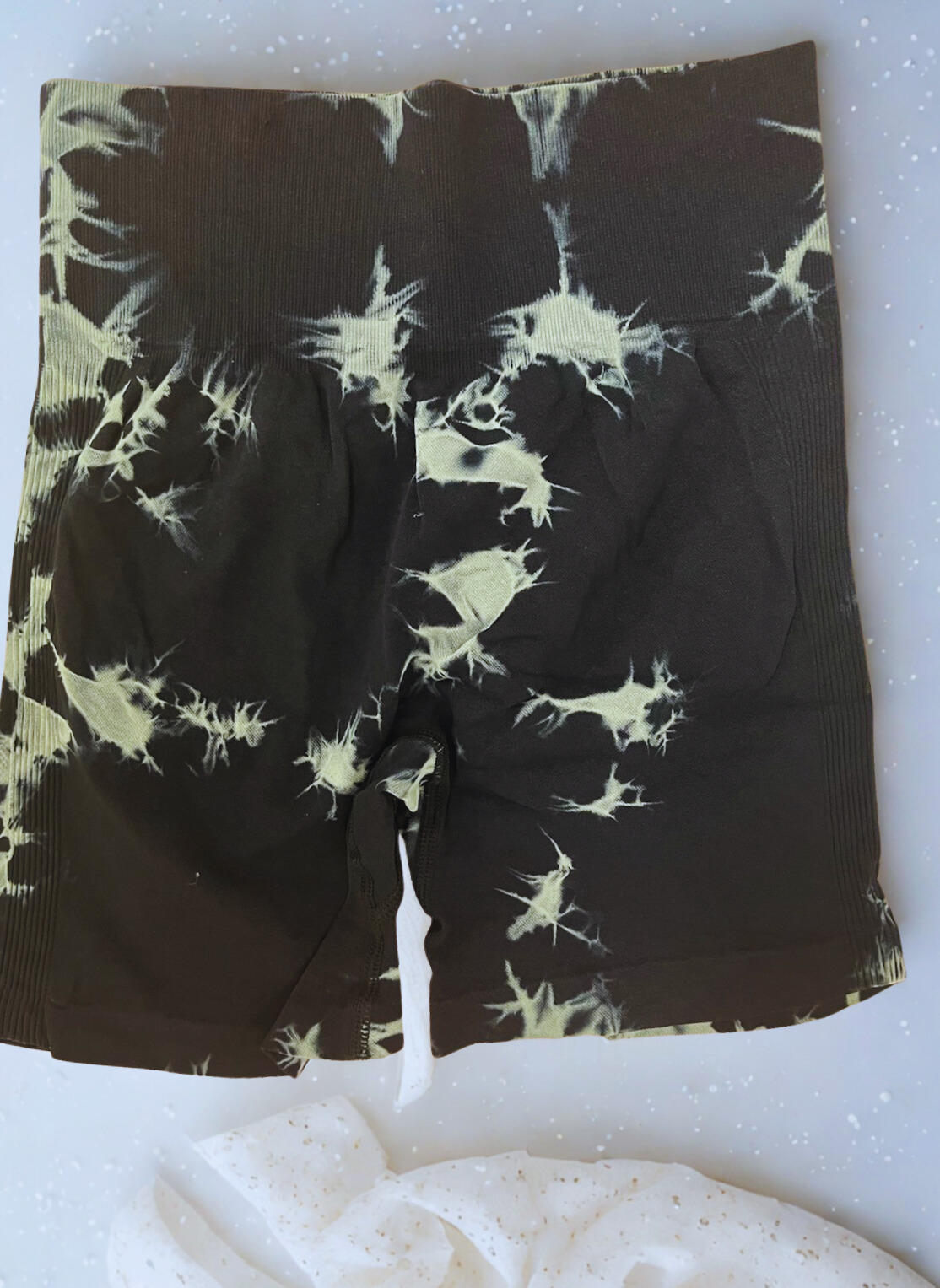 Tie-Dye High Waist Bike Shorts