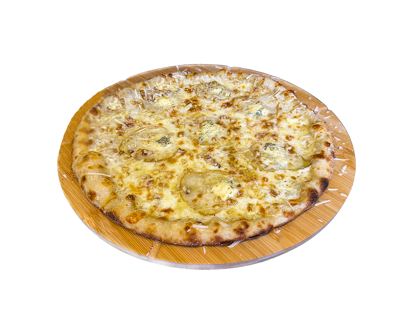 Pizza with pear and garganzola