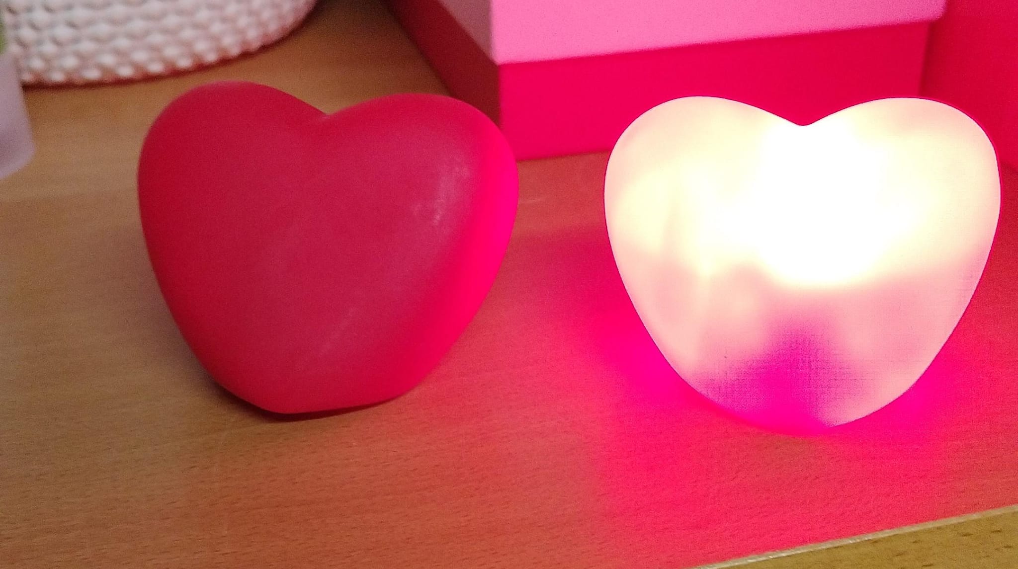 Lampada LED a forma di cuore