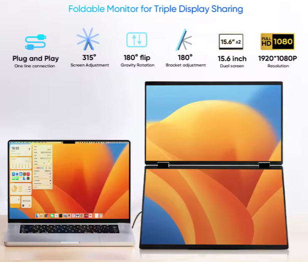 كمبيوتر محمول ذو شاشتين