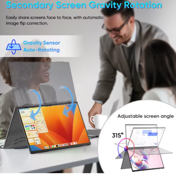 كمبيوتر محمول ذو شاشتين