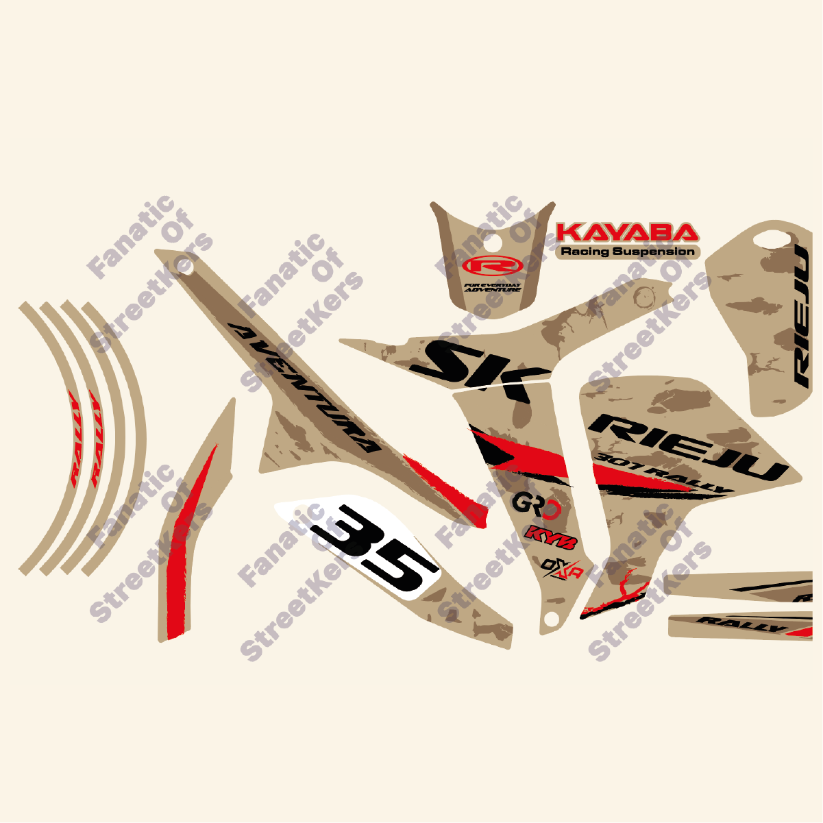 Kit Desert RIEJU 307 RALLY