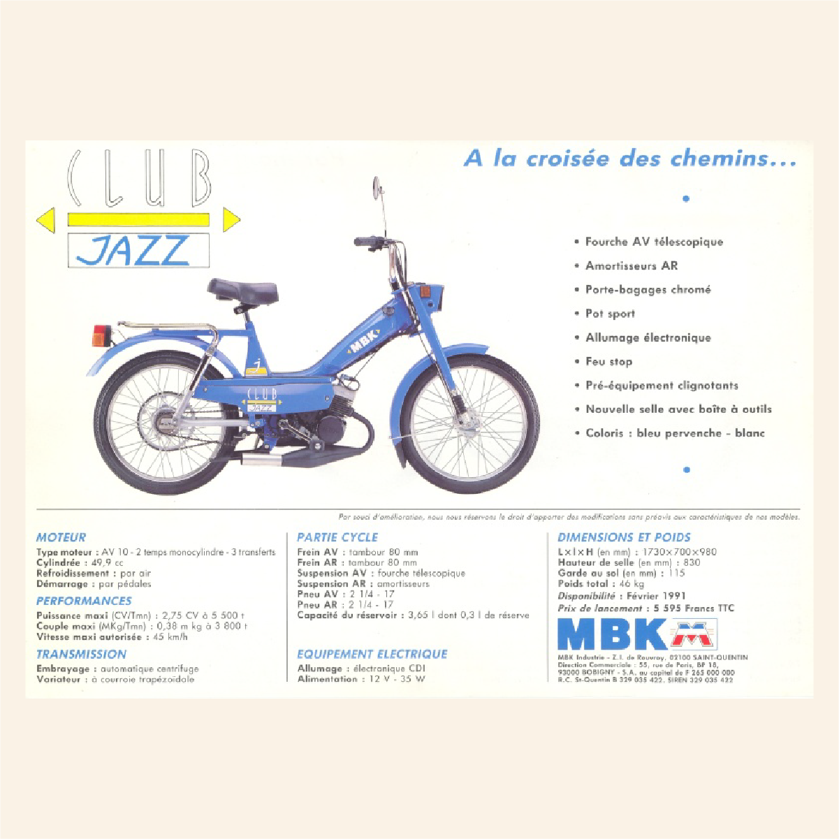 Kit déco MBK Club JAZZ
