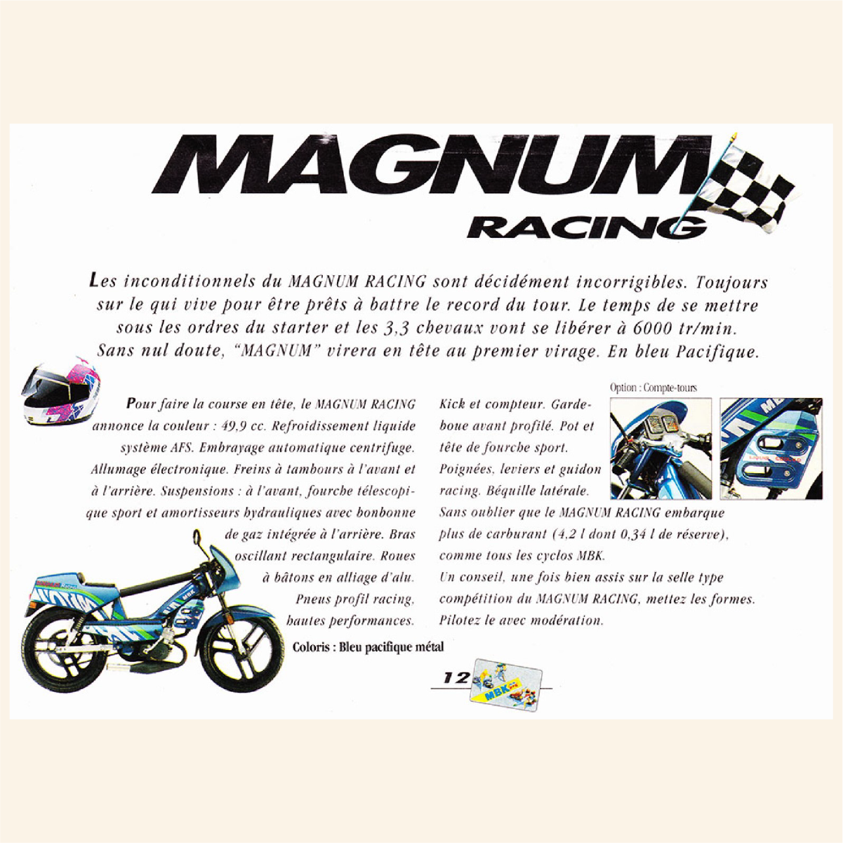 Kit déco MBK 51 Magnum Racing Liquid Cooled
