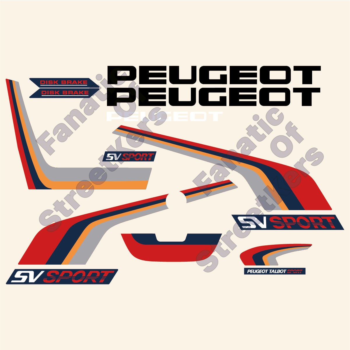 Kit déco Scooter PEUGEOT SV 50 SPORT