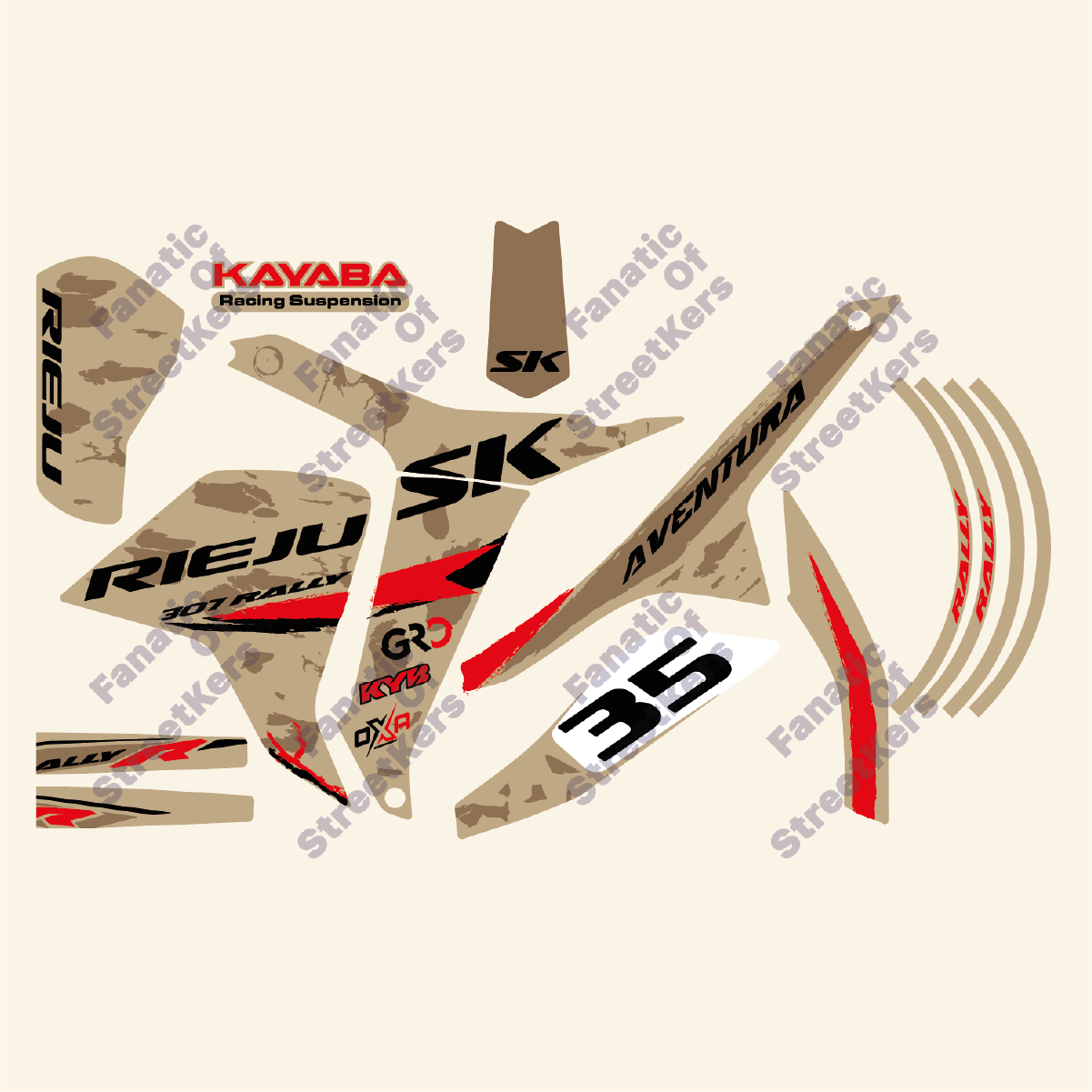 Kit Desert RIEJU 307 RALLY