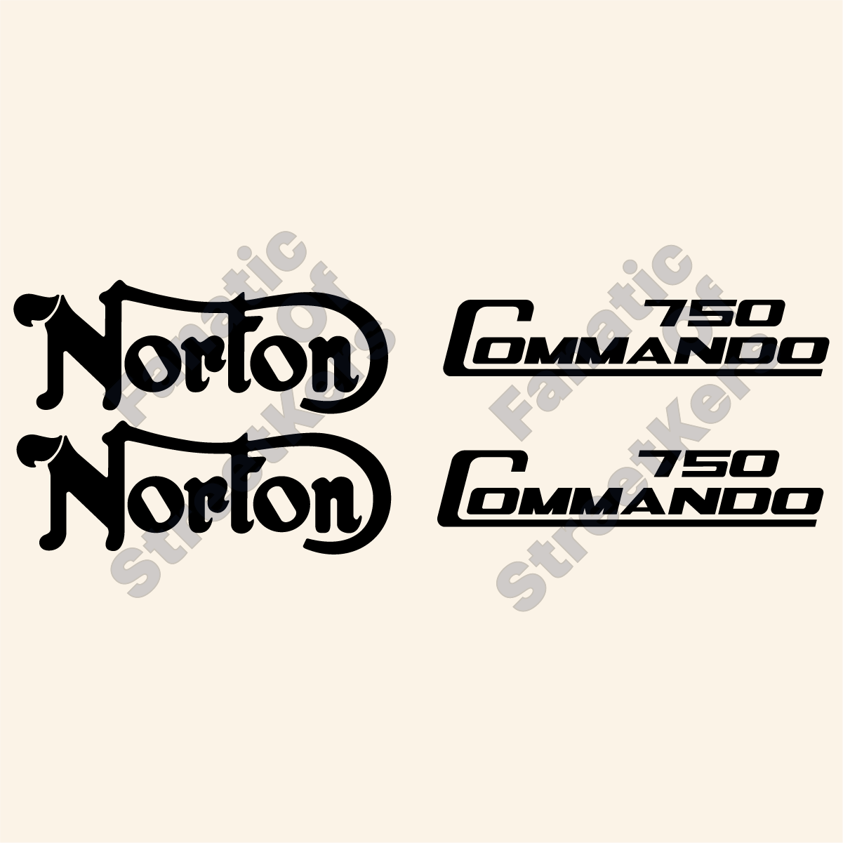 Kit déco NORTON 750 Commando