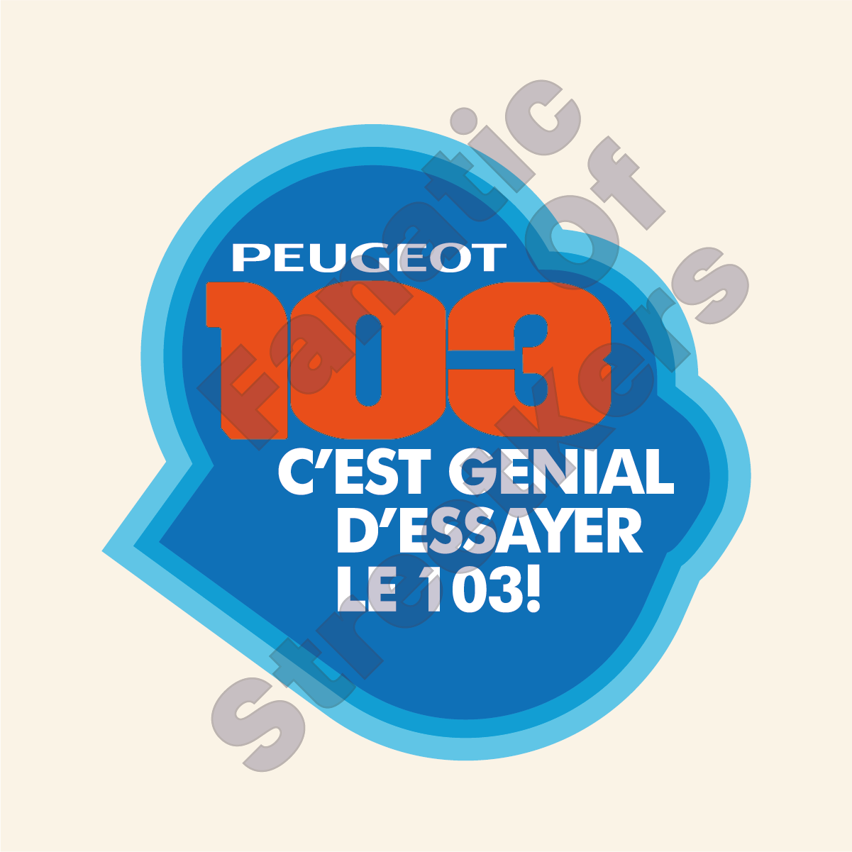 Stickers PEUGEOT 103 GENIAL