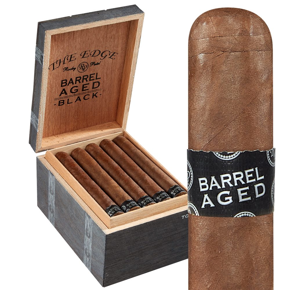 The Edge Barrel Aged Black Cigars box of 20