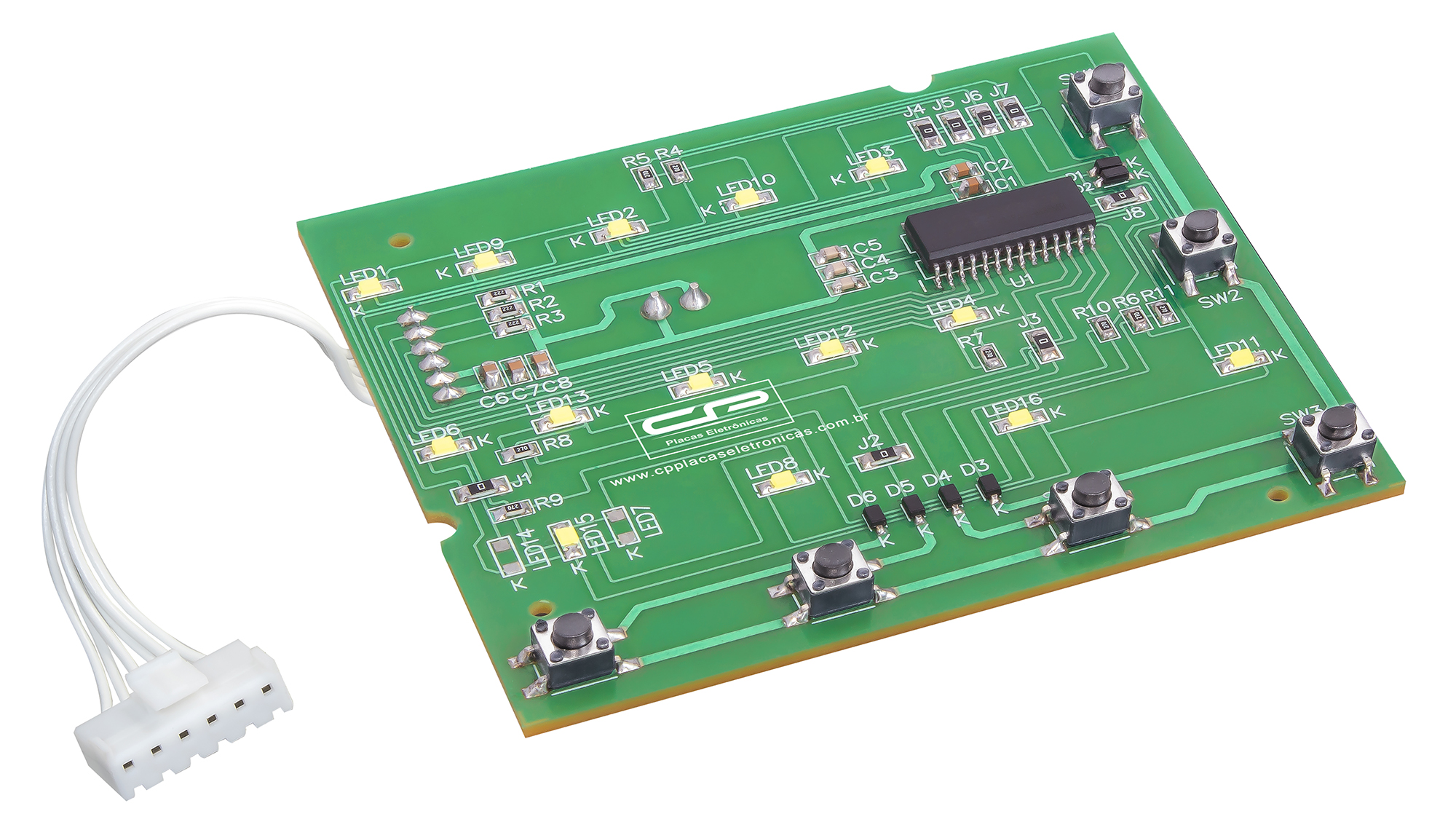 Placa controladora digital de processo compatível lavadora