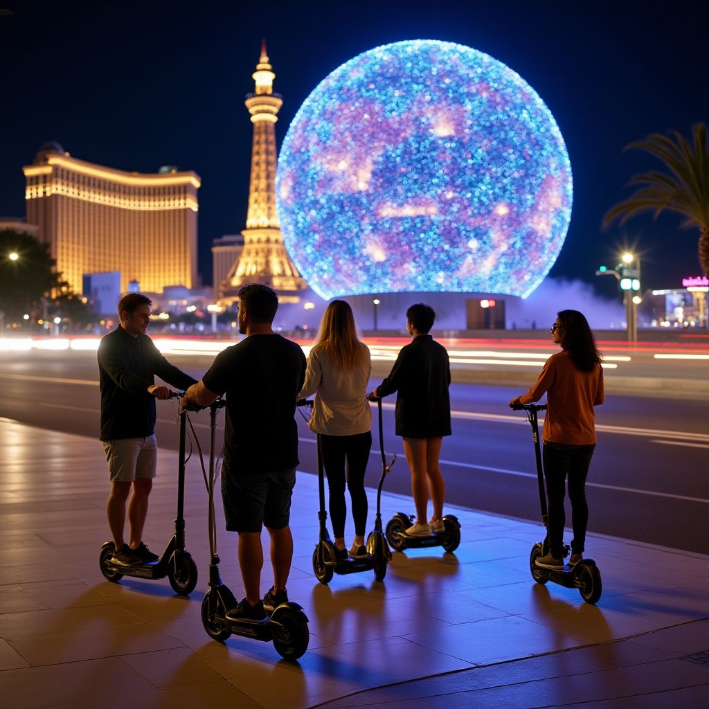 Vegas Sign E-Scooter Night Tour