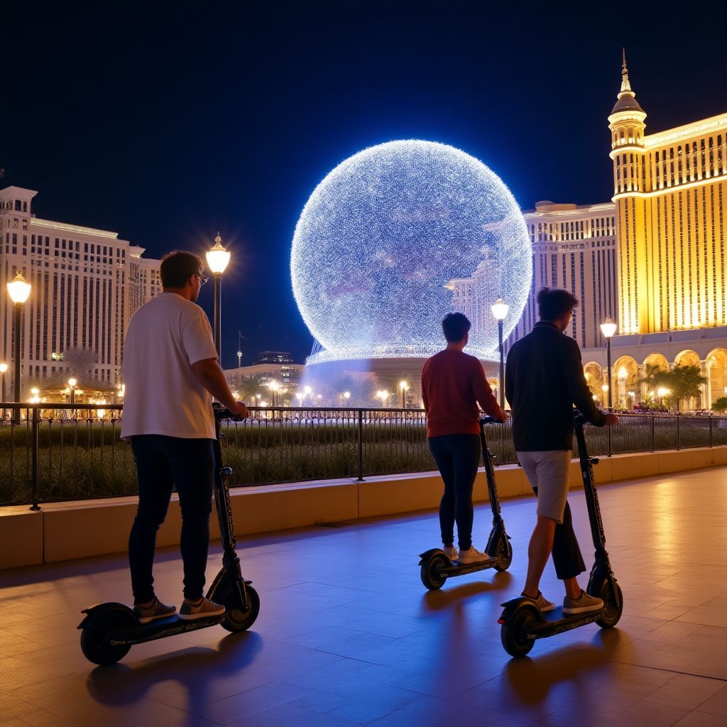 Vegas Landmarks E-Scooter Night Tour