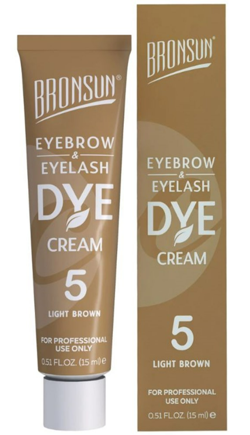 BRONSUN Lash & Brow CREAM Dye - #5 Light Brown 15 ML