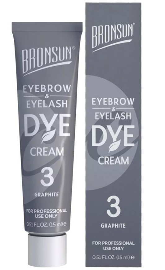 BRONSUN Lash & Brow CREAM Dye - #3 Graphite 15 ML