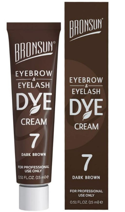 BRONSUN Lash & Brow CREAM Dye - #7 Dark Brown 15 ML