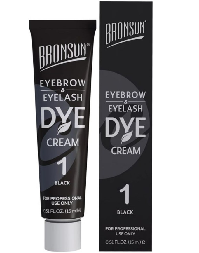 BRONSUN Lash & Brow CREAM Dye - #1 Black 15 ML