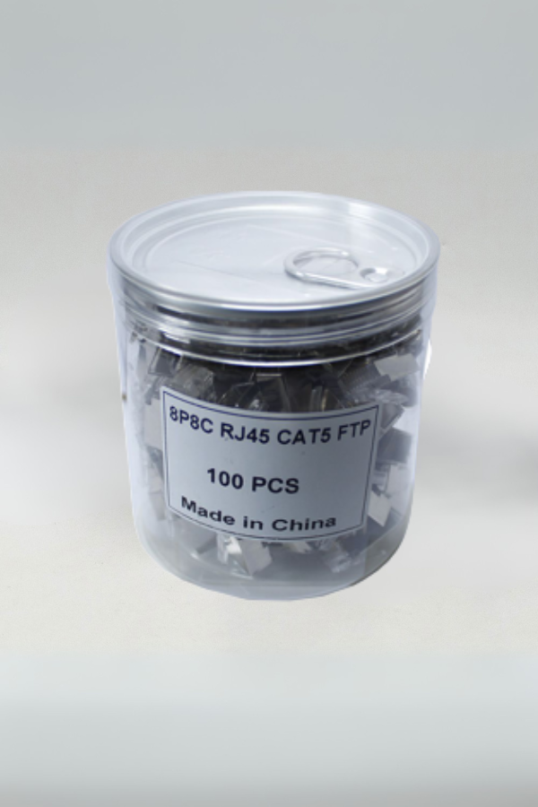 Conector Metalico RJ45 CAT5 100 pz