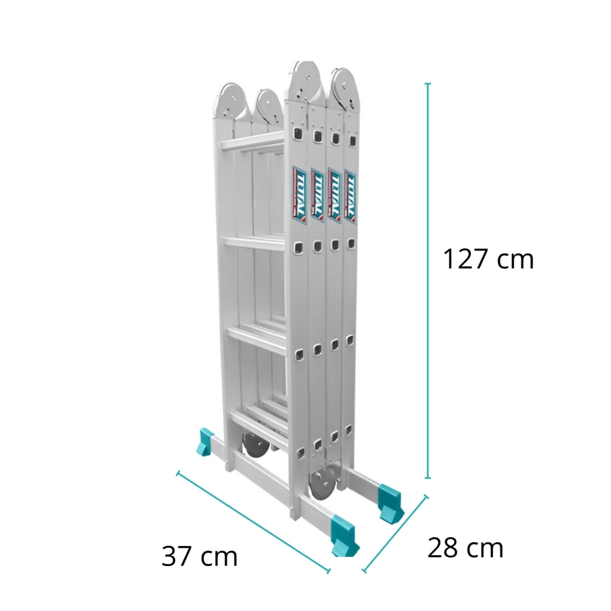 Escalera multiposición / 16 peldaños con plataformas