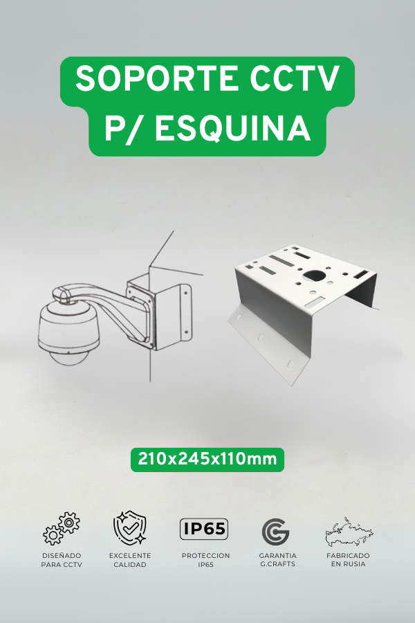 Soporte CCTV para esquina