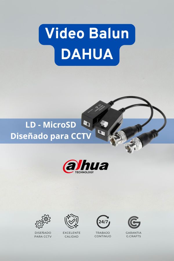 Balun DAHUA Pasivo (X2)