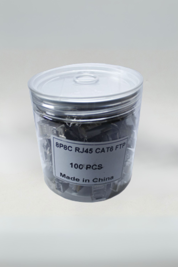 Conector Metalico RJ45 CAT6 100 pz