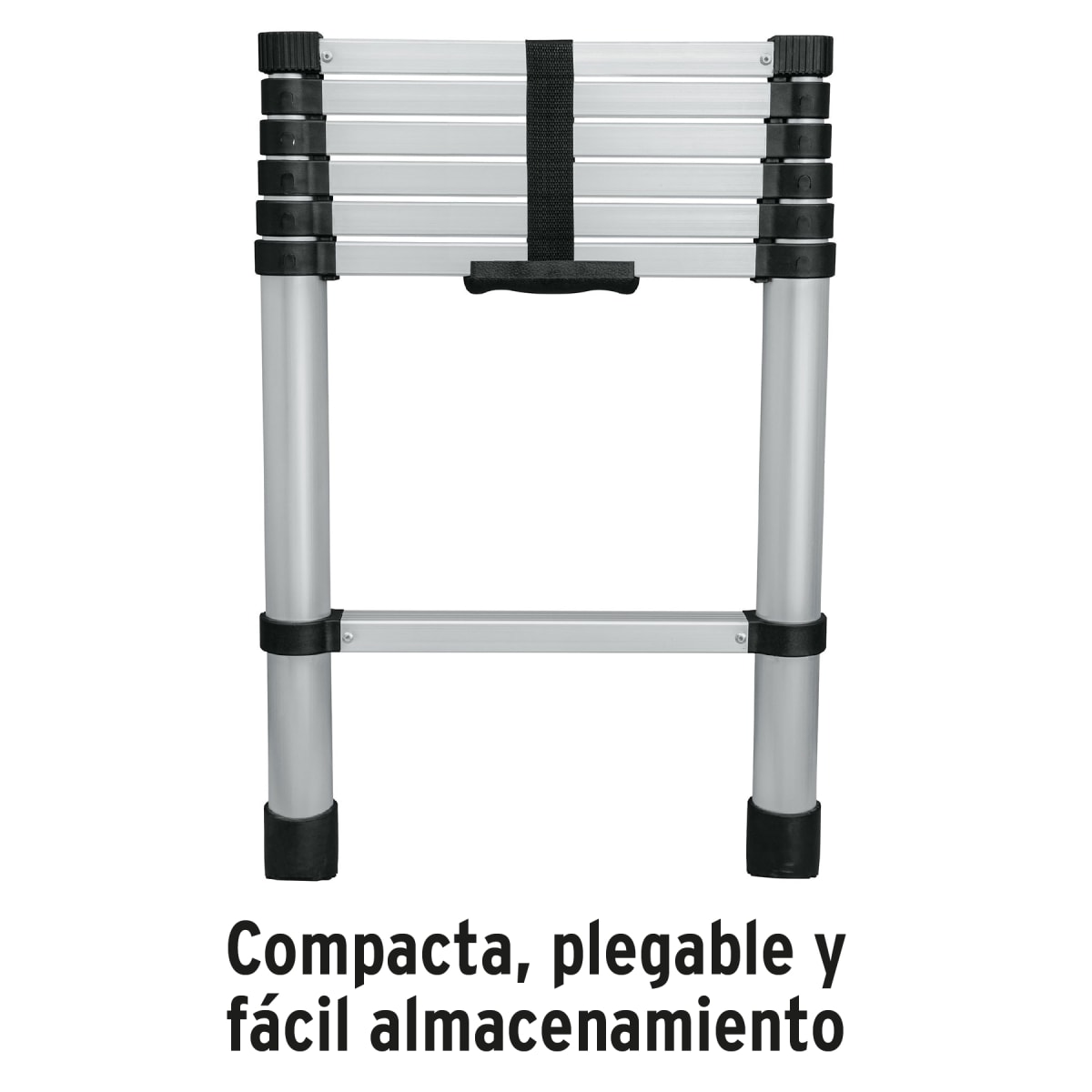 Escalera telescopica 7 peldaños Plegable 102kg