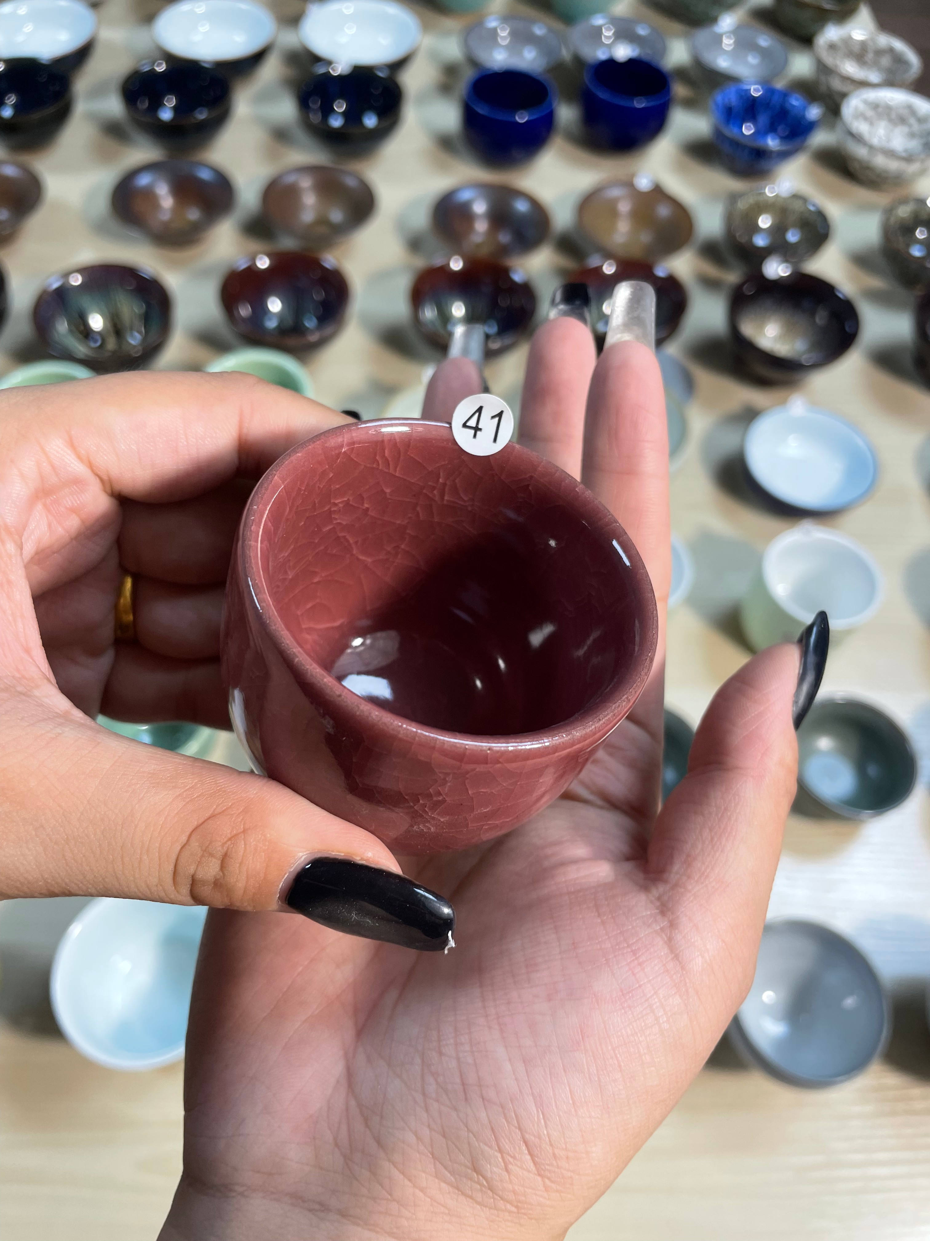 Red Ceramic Tea Cup